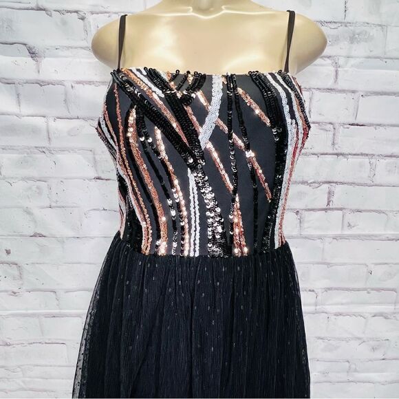 Dress the Population Kady Black Sequin Tulle dress - Picture 2 of 10